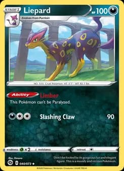 Liepard card in English
