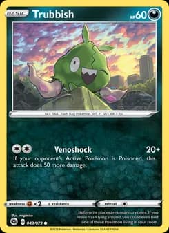 Trubbish card in English