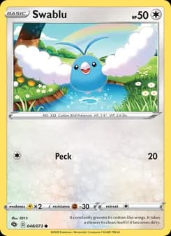 Swablu card in English