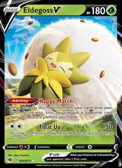 Eldegoss V card in English