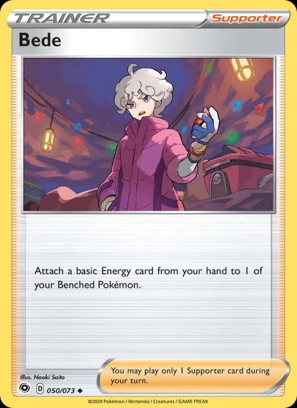Bede card in English