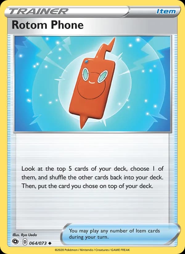 Rotom Phone card in English