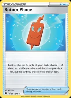 Rotom Phone card in English