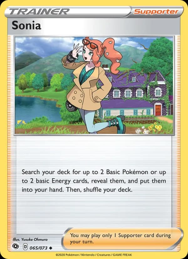 Sonia card in English