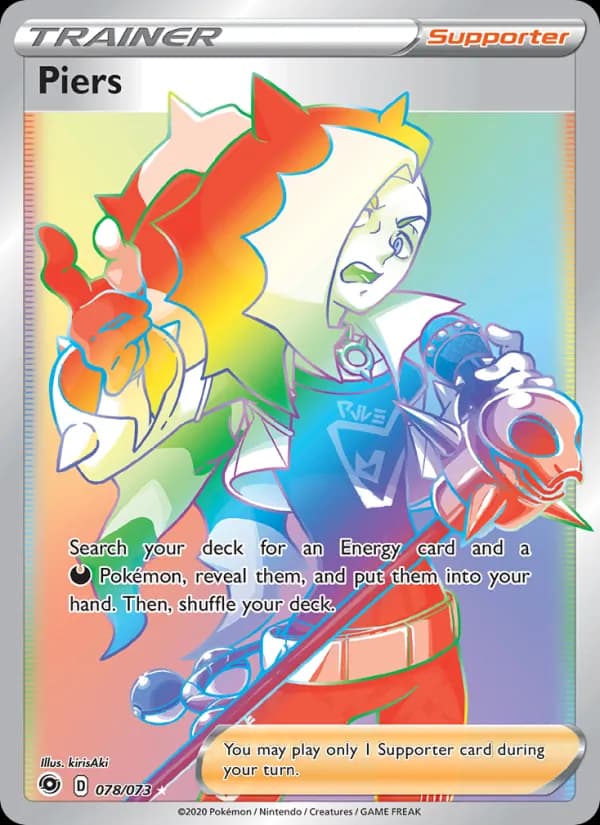 Piers card in English