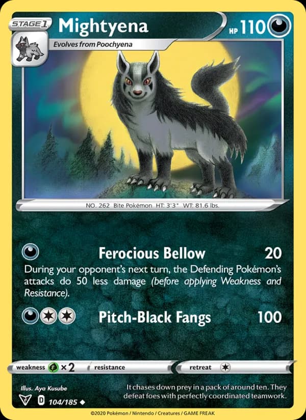 Mightyena card in English