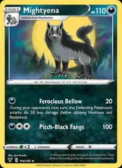 Mightyena card in English