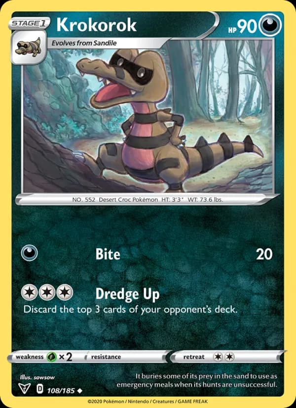 Krokorok card in English