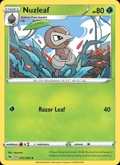 Nuzleaf card in English