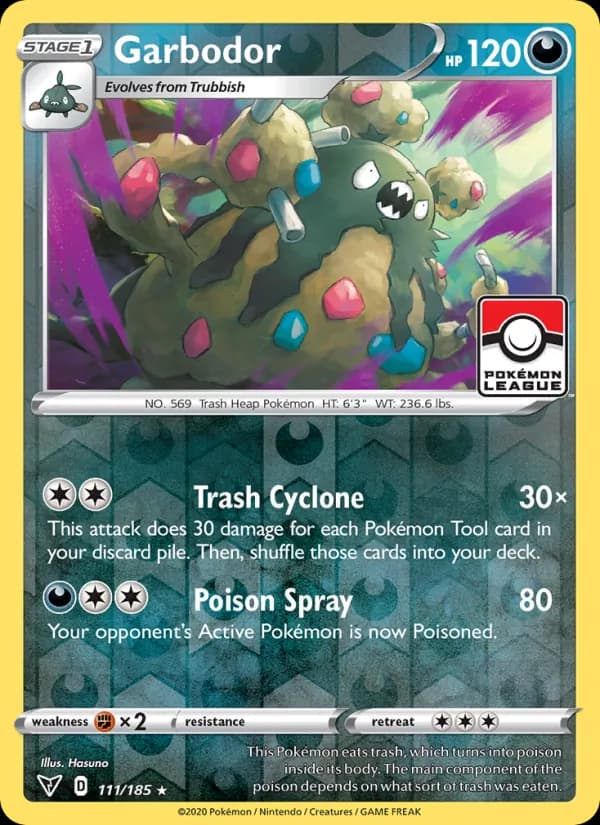 Garbodor card in English