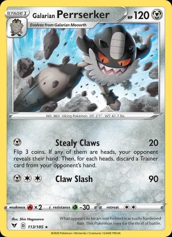 Galarian Perrserker card in English