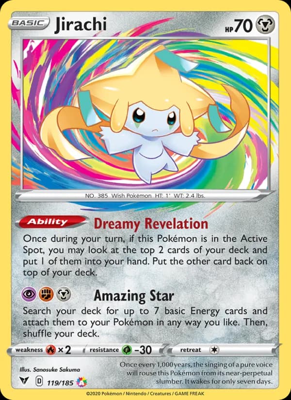 Jirachi card in English