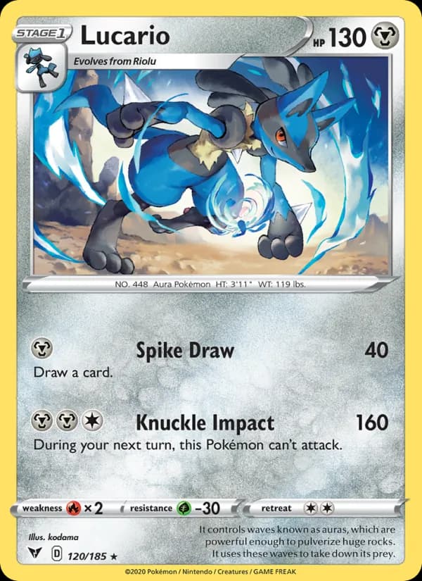 Lucario card in English