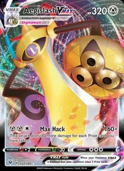Aegislash VMAX card in English