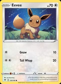 Eevee card in English