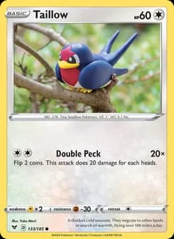 Taillow card in English
