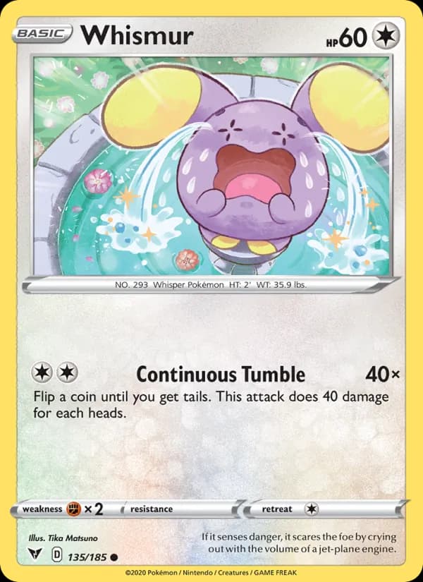 Whismur card in English