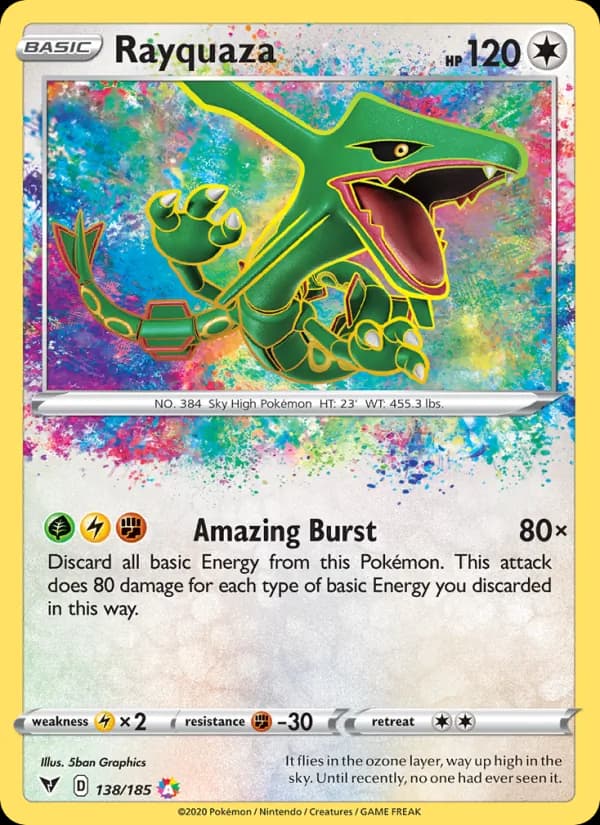 Rayquaza card in English