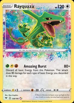 Rayquaza card in English