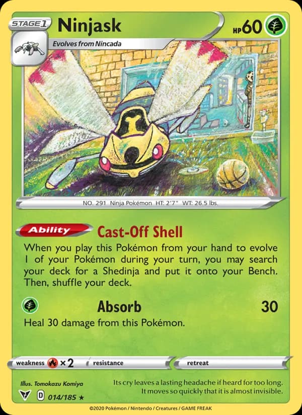 Ninjask card in English