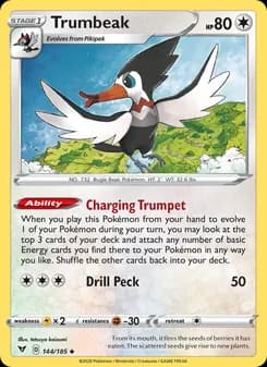 Trumbeak card in English