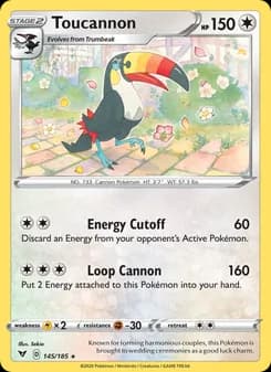 Toucannon card in English