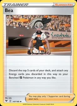 Bea card in English