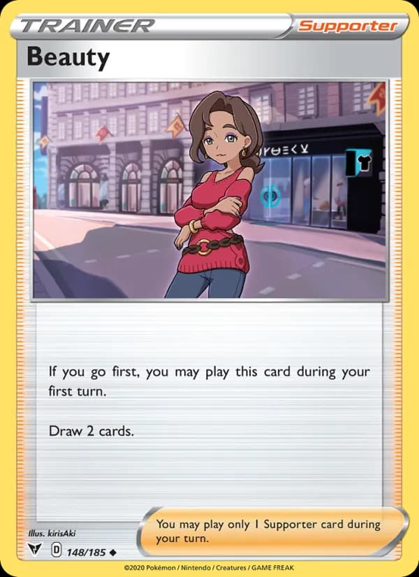 Beauty card in English