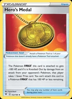 Hero's Medal card in English