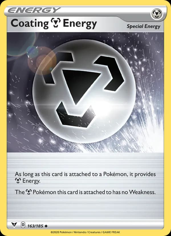 Coating Metal Energy card in English