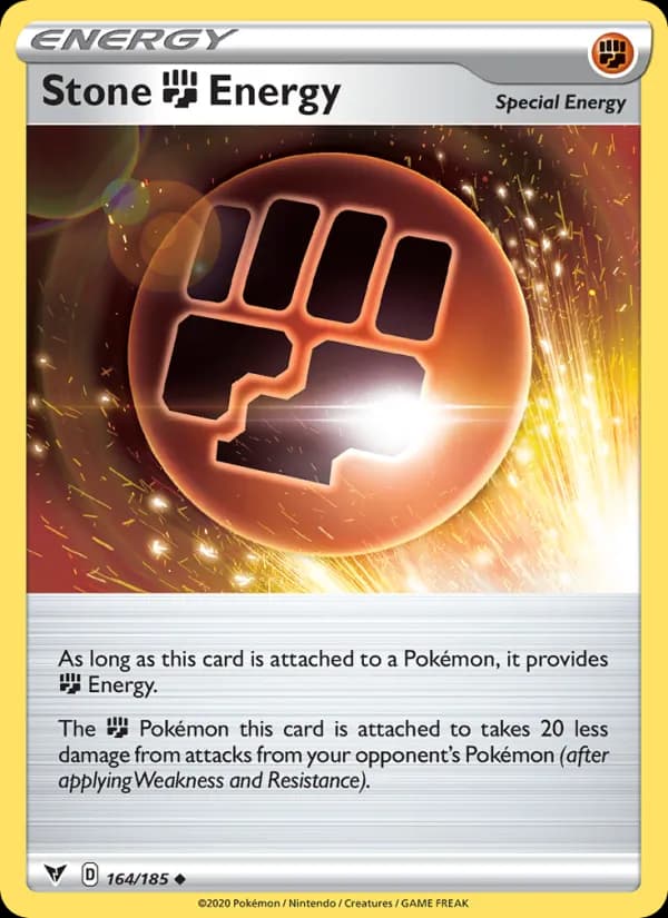Stone Fighting Energy card in English