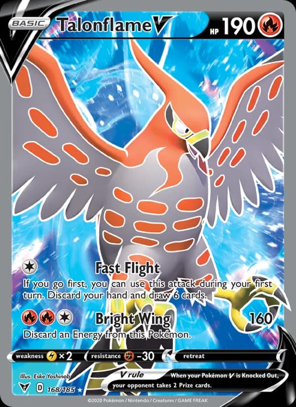Talonflame V card in English