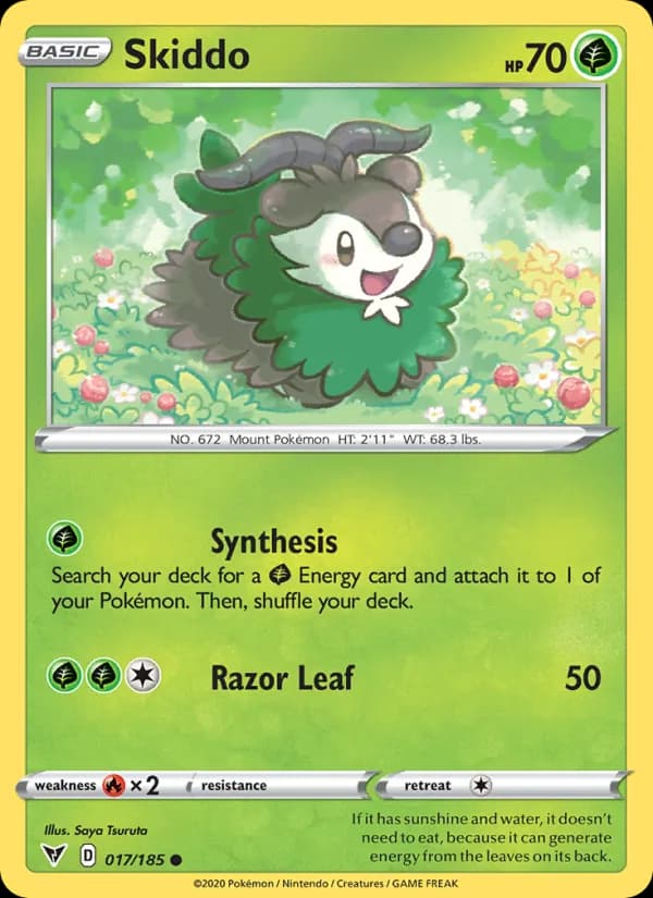 Skiddo card in English