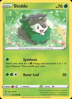 Skiddo card in English