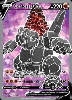 Coalossal V card in English