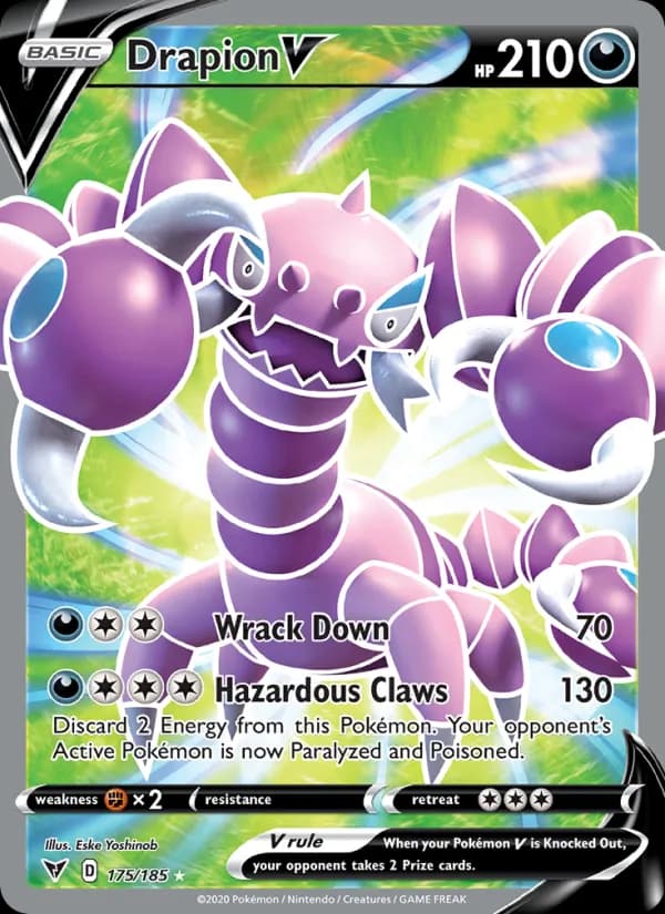 Drapion V card in English