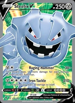 Steelix V card in English