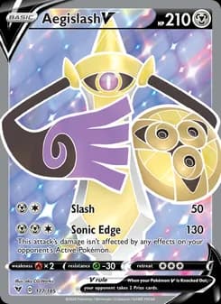 Aegislash V card in English