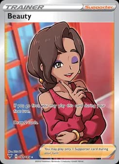 Beauty card in English