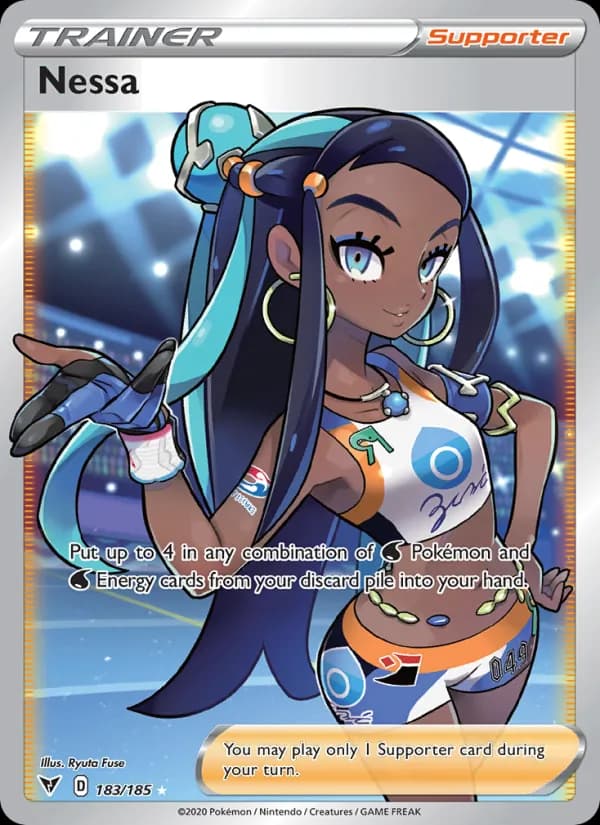 Nessa card in English