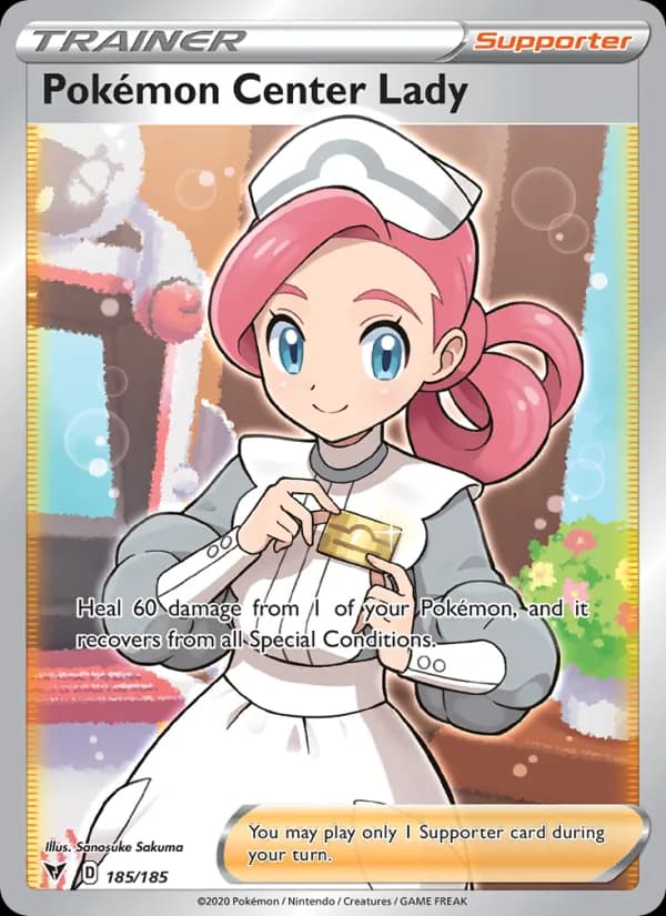 Pokémon Center Lady card in English