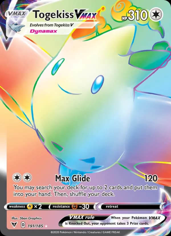 Togekiss VMAX card in English