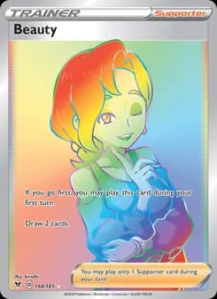 Beauty card in English