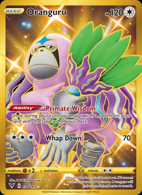 Oranguru card in English