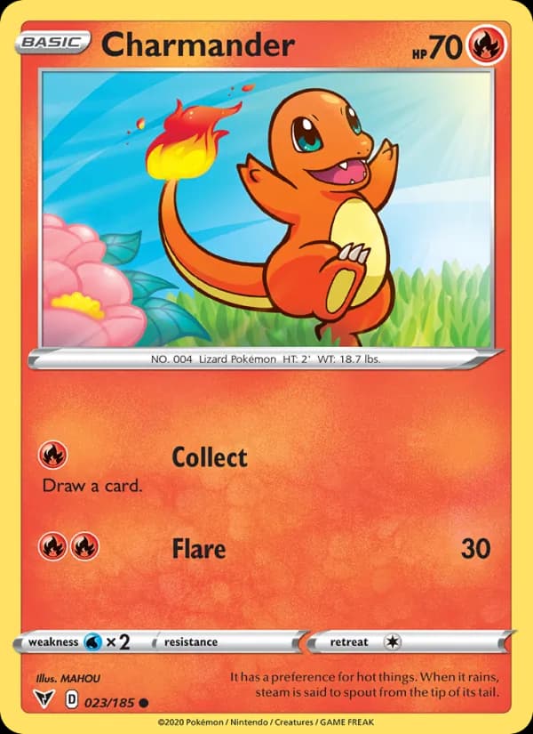 Charmander card in English