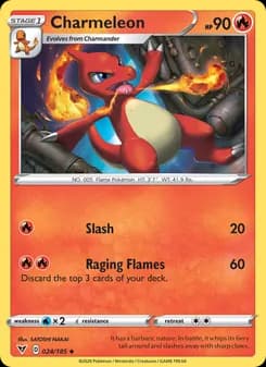 Charmeleon card in English