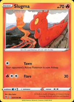 Slugma card in English