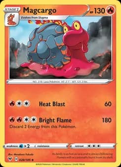 Magcargo card in English