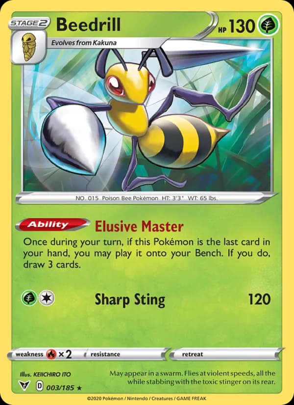 Beedrill card in English