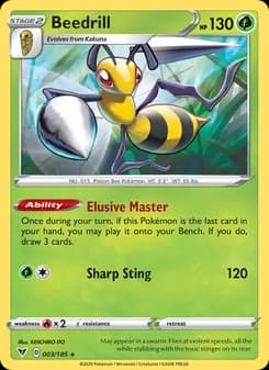 Beedrill card in English